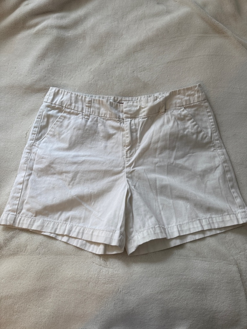 Merona White Casual Cotton Bermuda Shorts